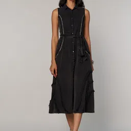 Style Island Women Sleeveless Fit & Flare Midi Dress-picture-35