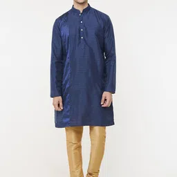 Arihant Rai Sinha Men Printed Regular Pure Silk Kurta with Churidar-picture-0