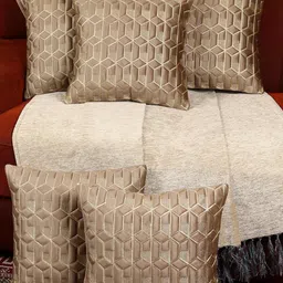 Mouse Color Geometric Design Velvet Cushion Cover Set of 5-38