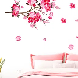 Aura Pink & Brown Self Adhesive Wall Sticker-image-60