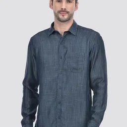 Numero Uno Men Spread Collar Solid Cotton Slim Fit Casual Shirt-image-31
