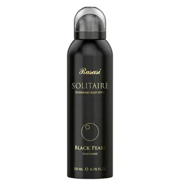 Rasasi Set Of 2 Abraar Aurora & Solitaire Black Peral Deodorant Body Spray - 200ml Each image 3