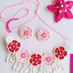 Tipsy closet Women Pink Jewellery Set-image-72