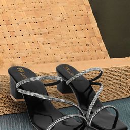 FK AZON Women Western - Embellished Block Heels Sandals-46