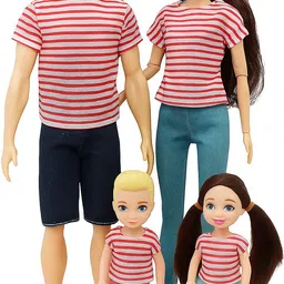 ladli Cute Family Doll Set with Stylish Dresses | Dolls for Girls Boys Role Play Gift-picture-23