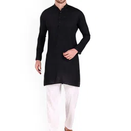 PREEN Band Collar Straight Kurta With Trousers-image-8