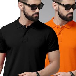 Metronaut Pack of 2 Slim Fit Polo Collar T-shirts-picture-22