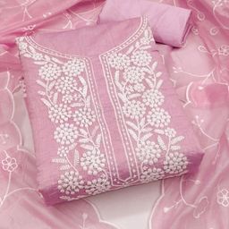 MANVAA Embroidered Unstitched Dress Material-image-14