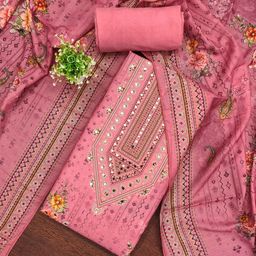KALINI Women Cotton Blend Printed Dress Material-picture-10