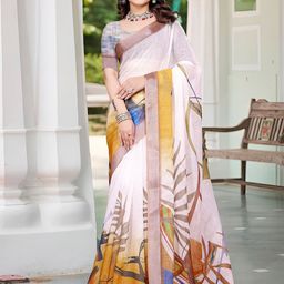 Anouk Rustic Zari Block Print Saree-19