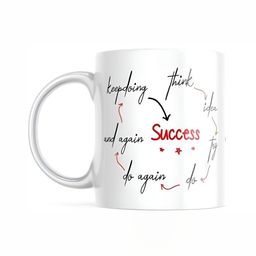 Mr UVD White & Red Typography Printed Ceramic Matte Mug-picture-38