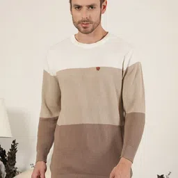COBB Men Colourblocked Pullover Sweater-image-62