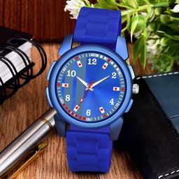 CSAMON Men Patterned Dial & Textured Straps Analogue Watch J16 BLUPata D NEW PU-image-46