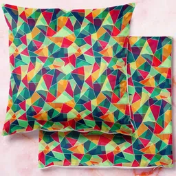 ArtzFolio Multicoloured Set of 2 Velvet Square Cushion Covers-image-67