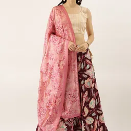 Kaizen TEXO FAB Printed Semi-Stitched Lehenga & Unstitched Blouse With Dupatta-image-77