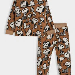 MiArcus Kids Peanuts Snoopy Printed Top With Coordinating Pajama-3