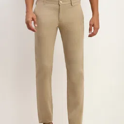 Allen Solly Men Solid Slim Fit Trousers-image-77