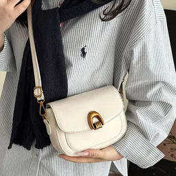 LULU & SKY PU Structured Sling Bag image 2