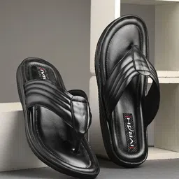 IVRAH Men Leather Comfort Slip-On Sandals-image-1