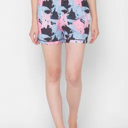 ETC Women Abstract Printed Lounge Shorts-image-12