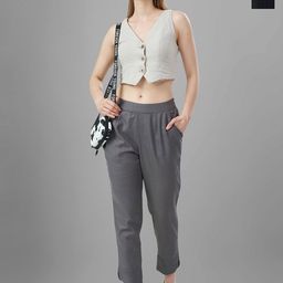 T19 Women Pack Of 2 Relaxed Silk Trousers-picture-6