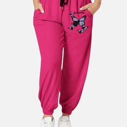 TABADTOD Women Animal Printed Relaxed Loose Fit Mid-Rise Joggers Trousers-picture-7