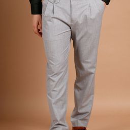 Muffynn Men Pleated Trousers-image-21