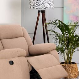 Duroflex Avalon - Rocking & Revolving Single Seater Fabric Manual Recliner-image-25