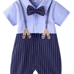 Mark & Mia Infant Boys Striped Rompers-53