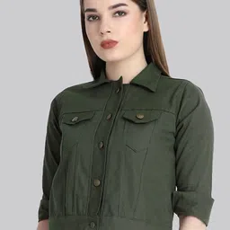 DIMPY GARMENTS Women Lightweight Denim Jacket-image-34