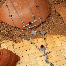 TEEJH Silver-Plated Handcrafted Necklace-8