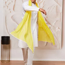 VASTRAMAY Men Regular Pure Cotton Kurta with Pyjamas & With Dupatta-36