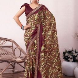 HERE&NOW Women Georgette Printed Saree-picture-24