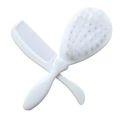 Adore 2-Pcs White & Orange-Color BPA Free Baby Hair Brush & Comb Set-7