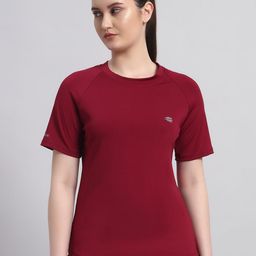 CLOTHWIK COLLECTION Training or Gym Round Neck T-shirt-image-86