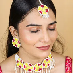 Tipsy closet Women Red Jewellery Set-image-82
