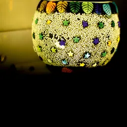 Gojeeva  4 Pcs White & Yellow Camphor Diffuser Glass With Switch image 3