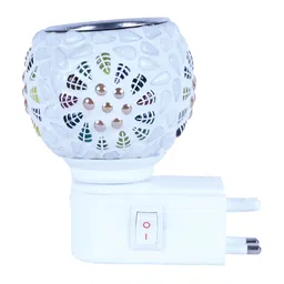 Gojeeva White & Yellow Camphor Diffuser Glass With Switch image 2