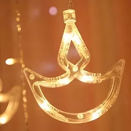 SPARK WORLD Yellow Moon Shaped Bulb String Light image 3