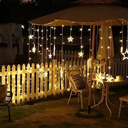 ENORMITY Yellow & White Star Shape String Lights image 5