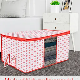 Kuber Industries Red Set of 3 Printed Multi-Utility Organisers image 5