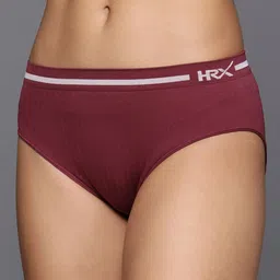 HRX by Hrithik Roshan Set of 2 Assorted Anti Microbial Mid-Rise Seamless Briefs image 3