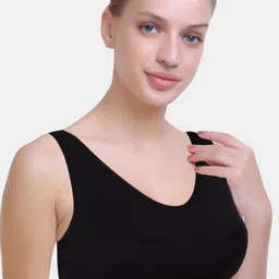 MAROON Medium Coverage Non Padded Workout Bra With All Day Comfort image 3