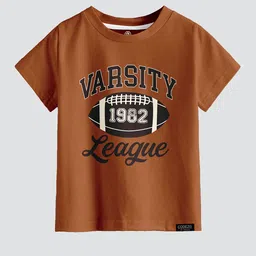 CODEZ Boys Typography 3 Printed Applique T-shirt image 2