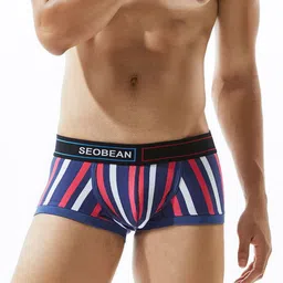 PANTEAZY Striped Printed Stretchable Trunk-0