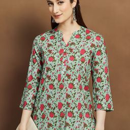 Melange by Lifestyle Floral Printed Kurti-picture-0