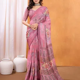 Rekha Maniyar Floral Poly Crepe Saree-image-37