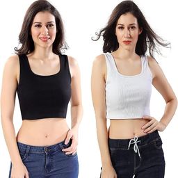 PINOVO Black Cotton Tops-picture-20