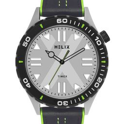 Helix Men Brass Dial & Leather Straps Analogue Watch TW052HG03-image-51