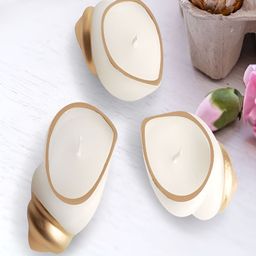 PROKART Cream-Coloured 3 pieces Jar Candle-23